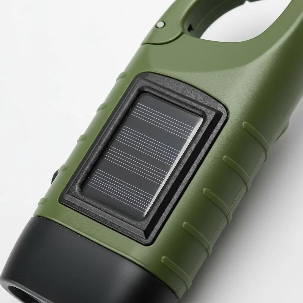 Linterna Solar Dinamo Recargable