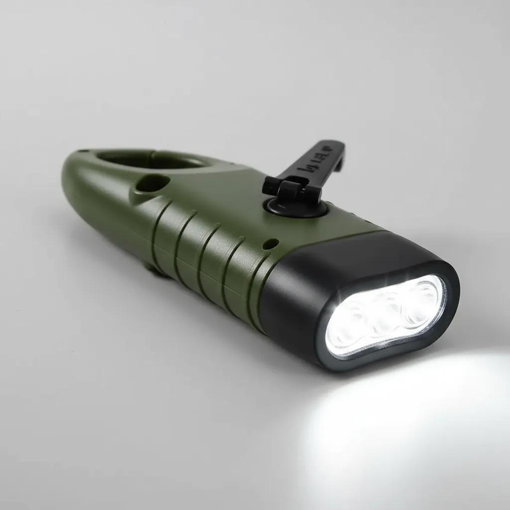 Linterna Solar Dinamo Recargable